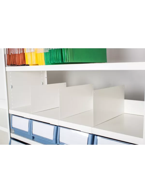 Anco Delta Plus Office Shelving - Full Back Cladding